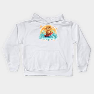 Surfing all day Kids Hoodie